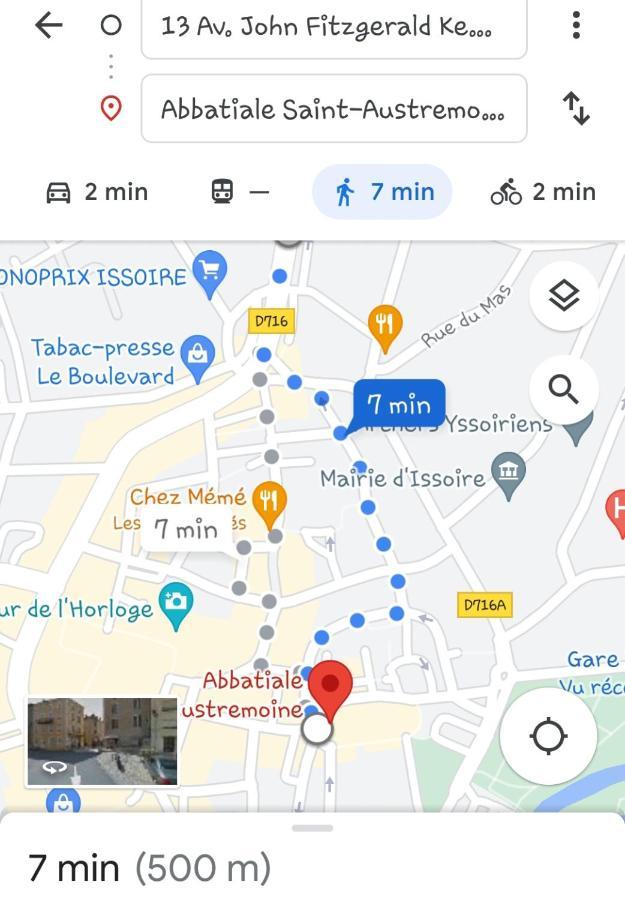 Appartement F2 Centre-Ville Issoire Avec Jolie Vue Kültér fotó